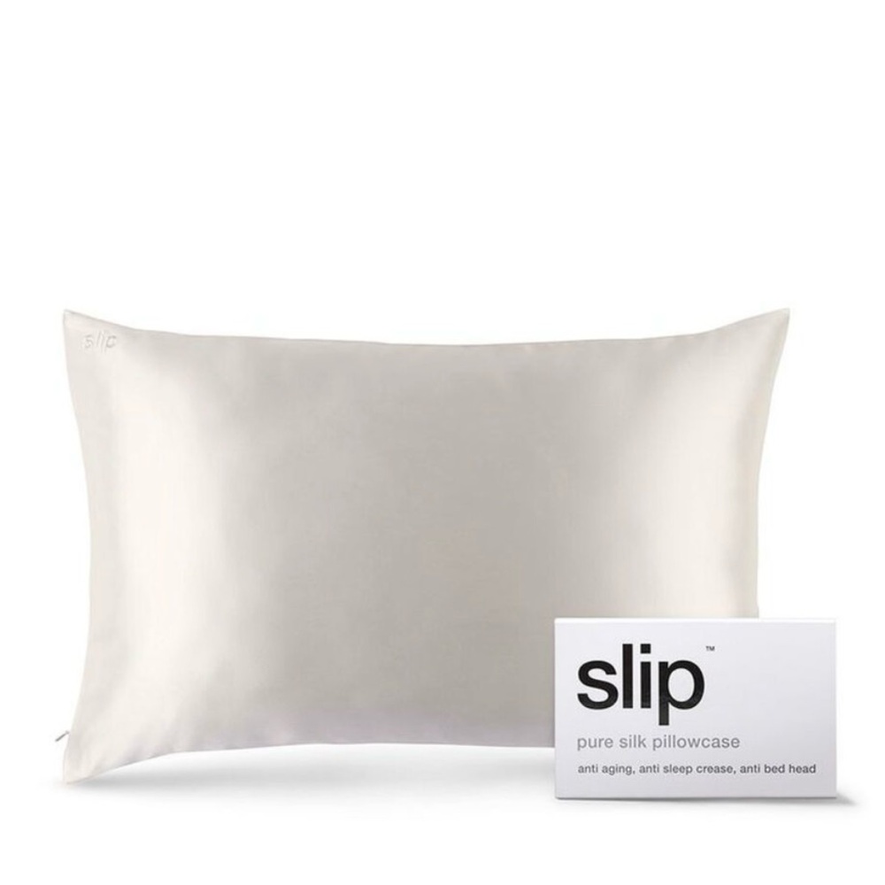 Slip Silk Pillowcase Queen - White